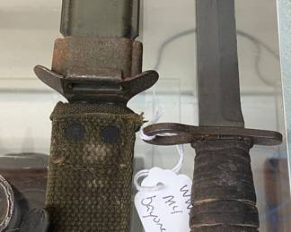 WW2 U.S. M4 Bayonet and Scabbard (Utica)