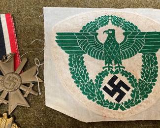 German Veterans Medal/German Police Sports Breast Eagle