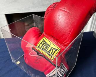 Everlasting signed boxing gloves 