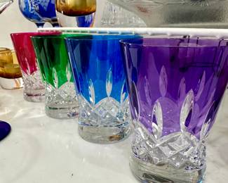 Waterford Lismore pops of color 