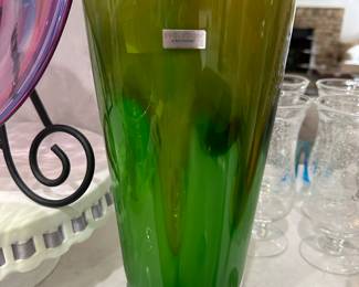 Evolution by Waterford large architectural  vase 