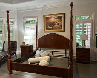 Master king size poster bed 