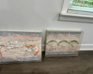 Vintage 1980s mixed media art