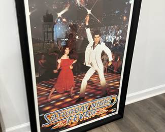 Vintage movie poster Saturday Night Fever c. 1977