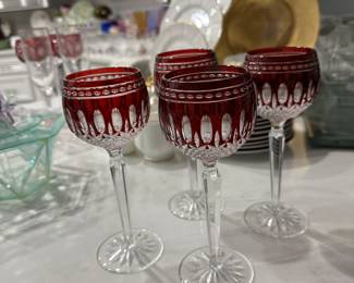 Waterford Ruby stemware 
