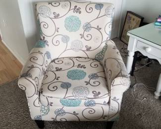 Floral arm chair