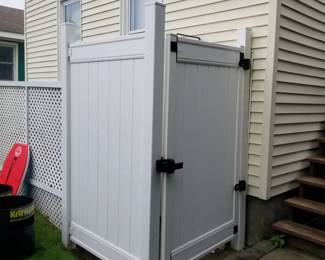 Vinyl shower surround