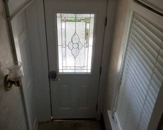 Entry door - interior view