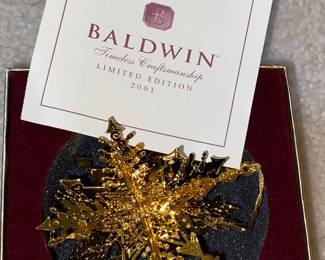 Baldwin snowflake ornament