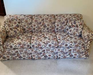 Comfy floral upholstered couch