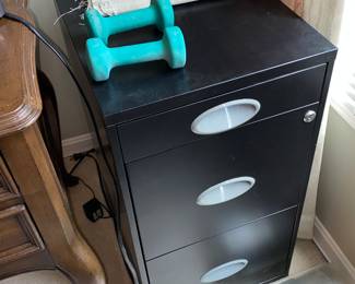 Metal filing cabinet