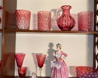 Royal Doulton and fancy glassware