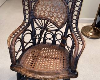 Antique Heywood child’s rocker 