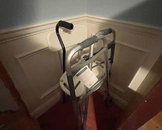 . . . walker and shower chair