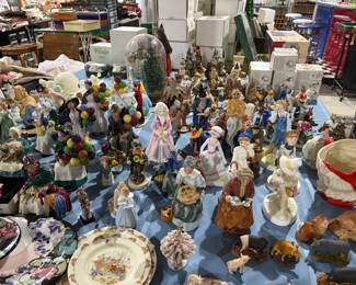 . . . a TON of Royal Doulton figures