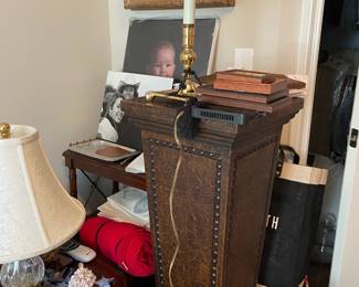 . . . plant stand and lamps