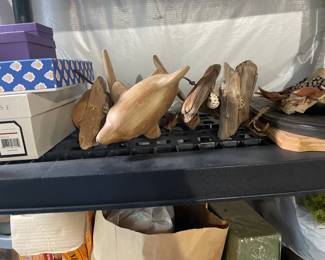 . . . dolphins and wood carvings
