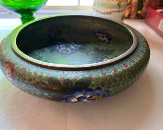 Large cloisonné bowl