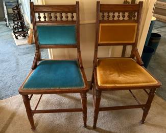 Pair of Eastlake chairs
