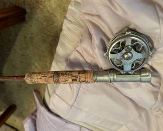 Vintage fly rod and reel