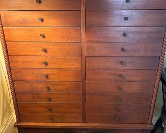 20 drawer sheet music cabinet. 