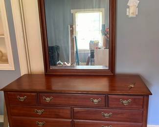 Dresser and mirror