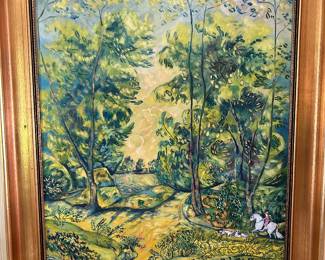 Paul Lancaster oil on canvas painting