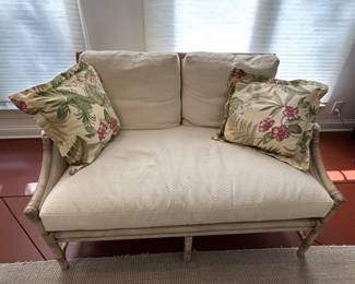 Pair of "Bamboo" loveseats