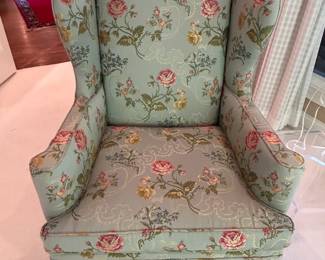 Floral wingchair