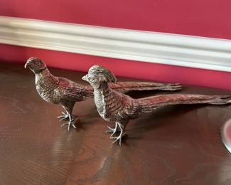 Wedlock Bros silver plated pheasants
