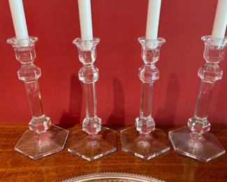 Val St. Lambert candlesticks