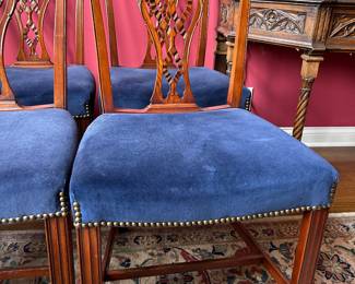 detail of side chairs