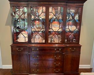 Breakfront wit secretary/butler's desk. 79" x 74"