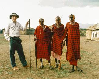 Masai spear pictured here is for sale!