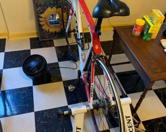 Ascent Fluid Trainer Indoor Stationary Bike