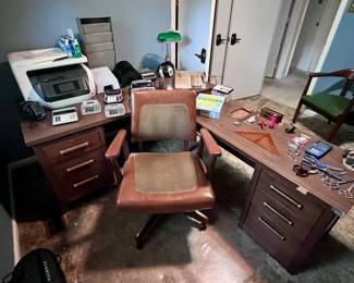 MCM DESK- $150
Mcm leather office chair $150