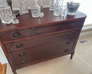 Collection of crystal decanters