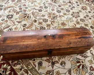 Beautiful antique tool chest w/domed lid and dovetail joints 