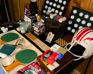 GOLF AND TABEL TENNIS ITEMS 