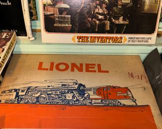 TRAIN SET AND VINTAGE BOARD GAMES 