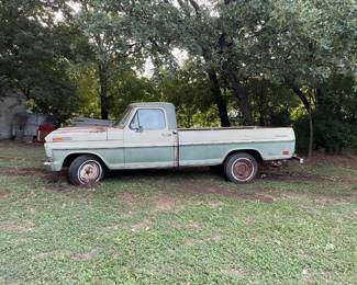 One owner, shows around 27k mileage...taking BIDS...1969 F100 Ranger 360cid, automatic, original owners manual..have keys..