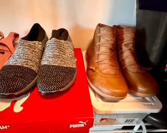 Ladies' size 9-1/2 shoes, boots and slippers