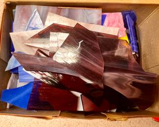 LOTS of wonderful stain glass pieces 
