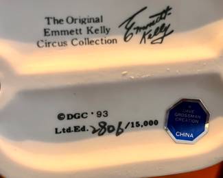 Emmett Kelly Circus clown collection 