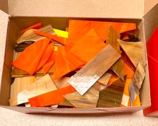 LOTS of wonderful stain glass pieces 