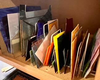 LOTS of wonderful stain glass pieces 