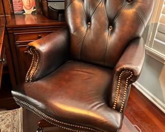 Walter E. Smithe leather office chair 