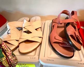 Ladies' size 9-1/2 shoes, boots and slippers
