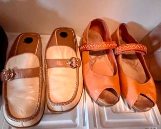 Ladies' size 9-1/2 shoes, boots and slippers