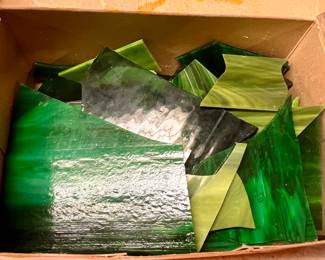 LOTS of wonderful stain glass pieces 